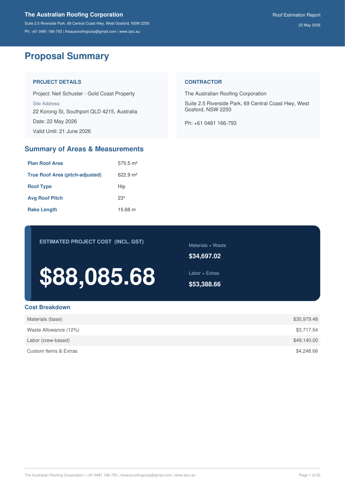 Gold Coast Property sample